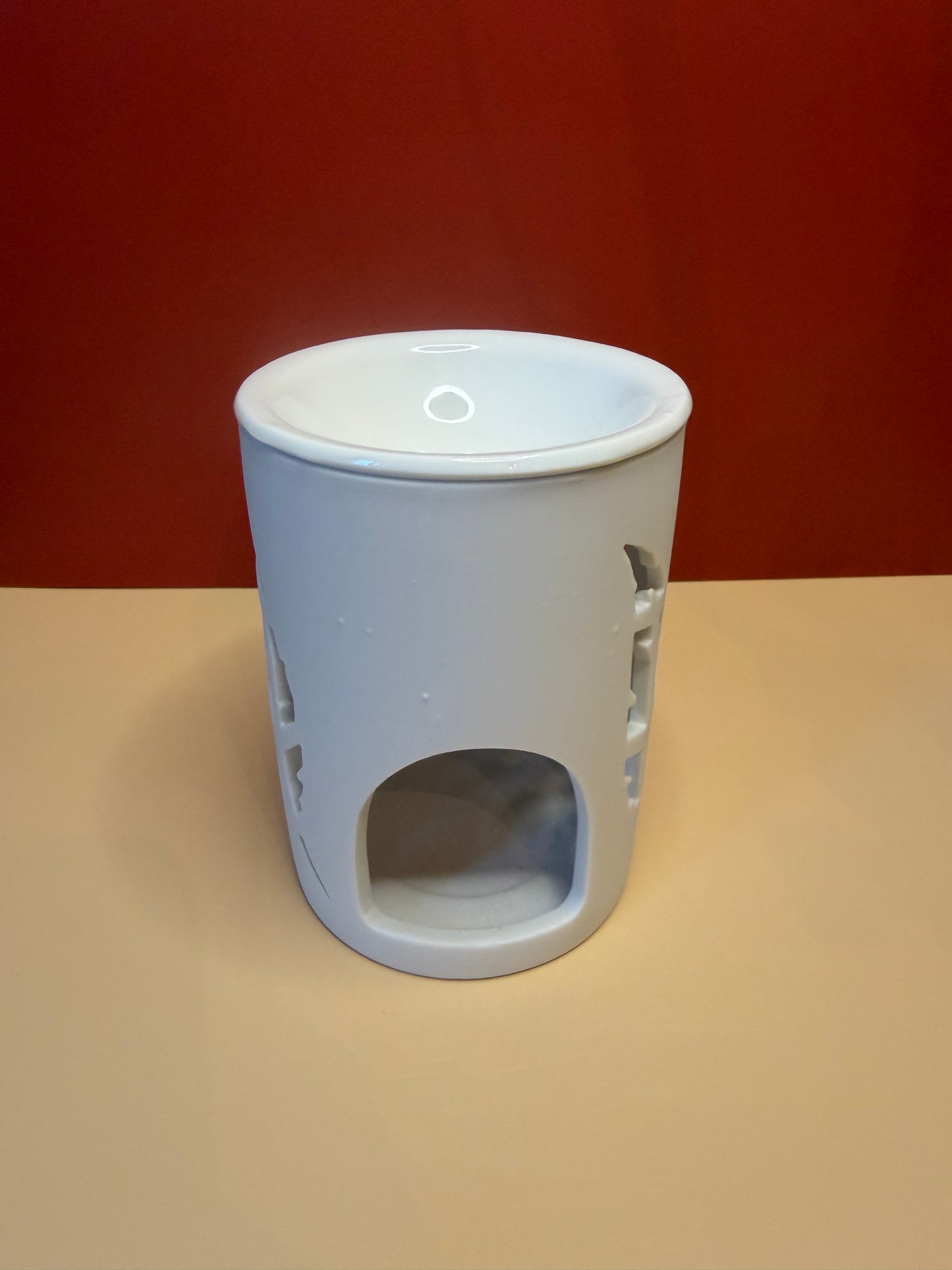 Wax burner White feather