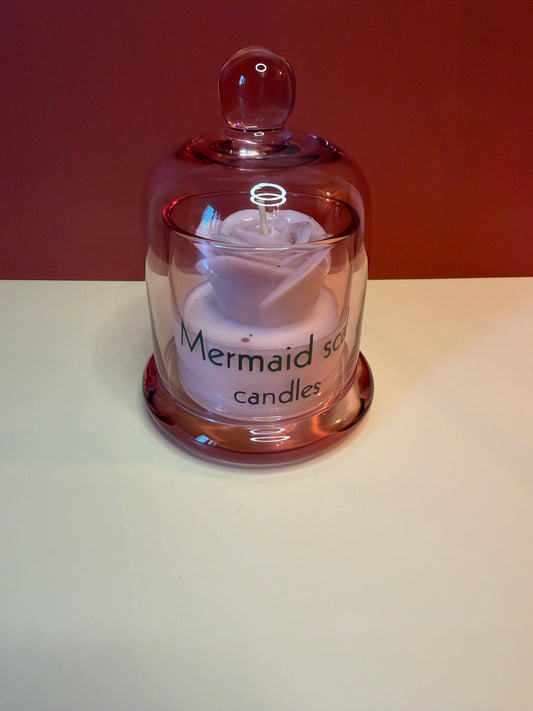 Geurkaars stolpje rose