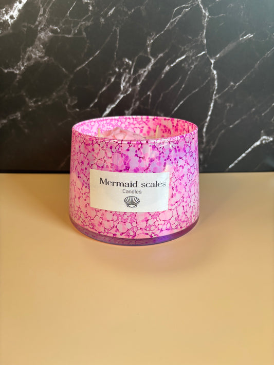 Pink Marble Candle