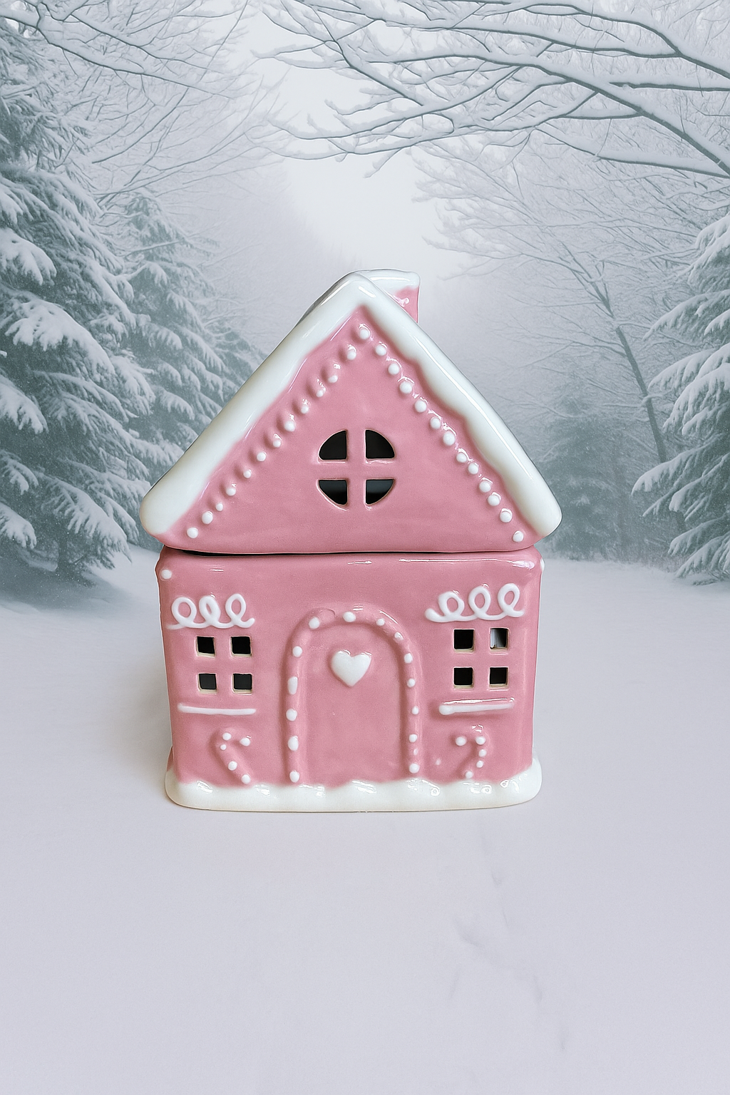 Cute pink house waxmelt burner