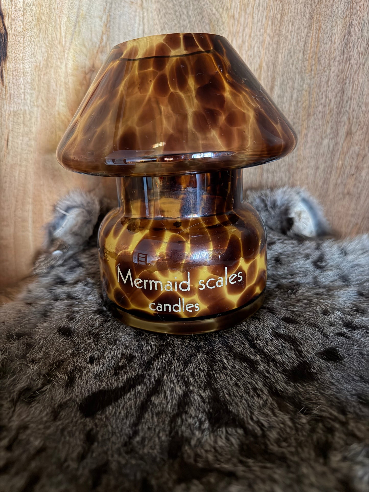 Geurkaars bruine lamp